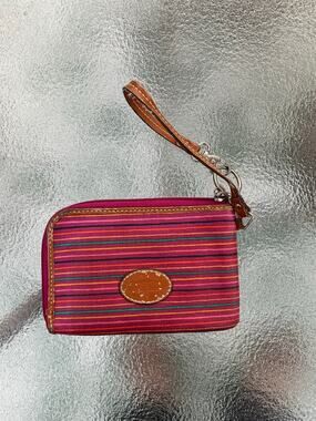 Fossil Multicolor Striped Wristlet Wallet